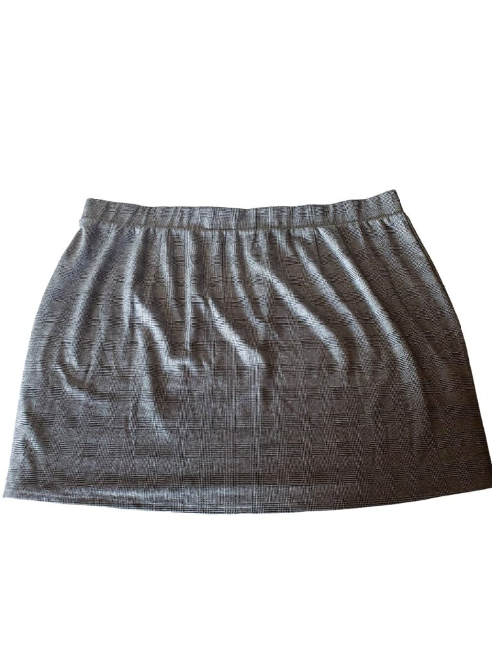 Torrid Black White Herringbone Mini Studio Knit High Waist Skirt Preppy Academia - Picture 11 of 12